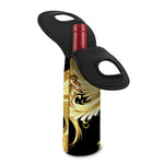 Golden Rooster Print Single Neoprene Wine Tote