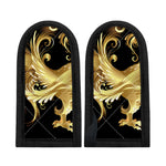 Golden Rooster Print Skillet Handle Cover