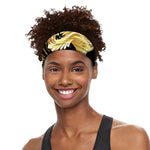 Golden Rooster Print Sports Headband