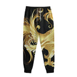 Golden Rooster Print Sweatpants