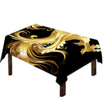 Golden Rooster Print Tablecloth