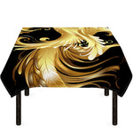 Golden Rooster Print Tablecloth