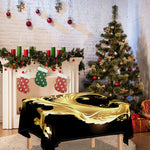 Golden Rooster Print Tablecloth