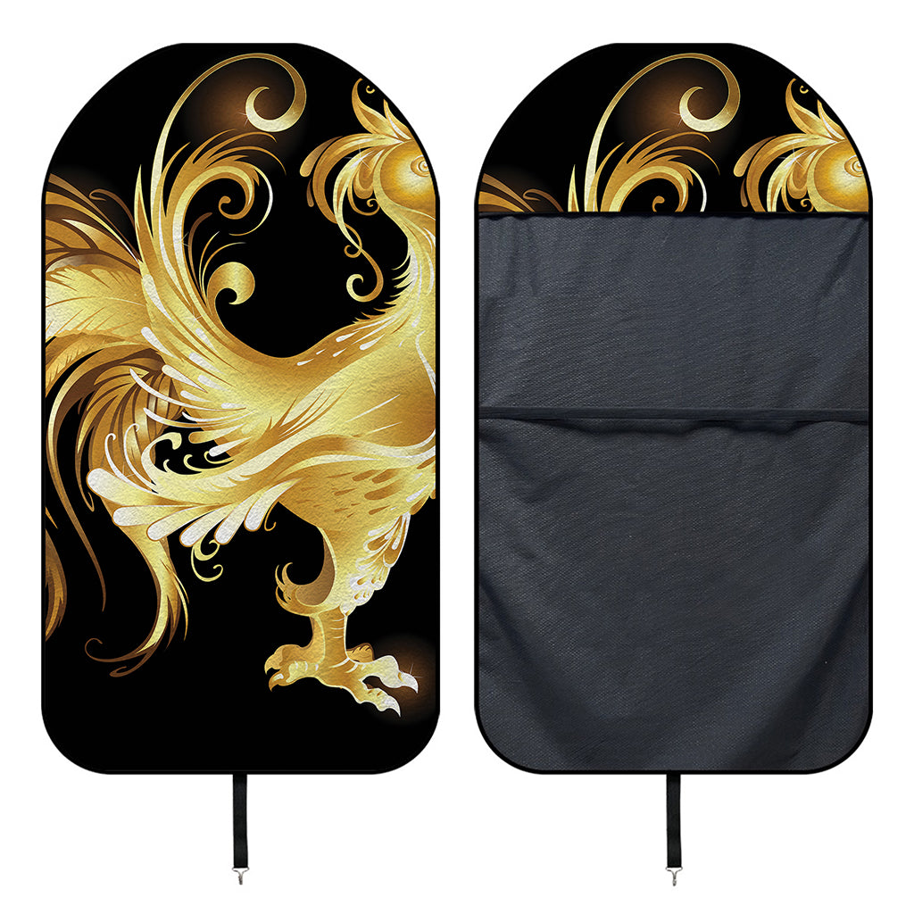 Golden Rooster Print Waterproof Car Seat Cover