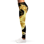Golden Rooster Print Women's Leggings