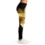 Golden Rooster Print Women's Leggings
