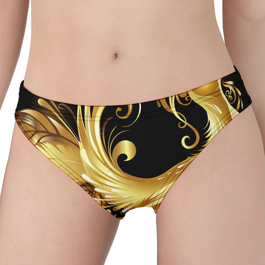 Golden Rooster Print Women's Panties