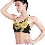 Golden Rooster Print Women's Sports Bra