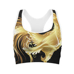 Golden Rooster Print Women's Sports Bra