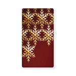 Golden Snowflake Print Baby Crib Sheet