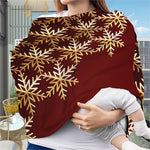 Golden Snowflake Print Baby Seat Cover