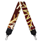 Golden Snowflake Print Bag Strap