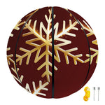 Golden Snowflake Print Basketball