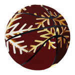 Golden Snowflake Print Basketball