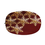 Golden Snowflake Print Car Side Mirror Covers