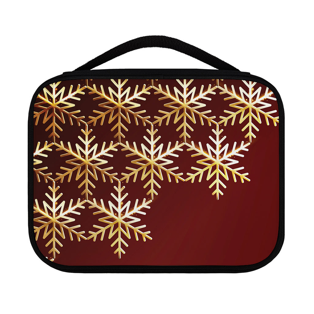 Golden Snowflake Print Classic Bible Case