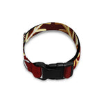 Golden Snowflake Print Dog Collar