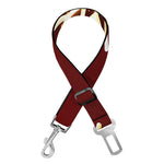 Golden Snowflake Print Dog Seat Belt