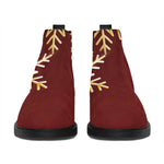 Golden Snowflake Print Flat Ankle Boots