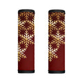 Golden Snowflake Print Handle Covers