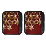 Golden Snowflake Print Handle Covers