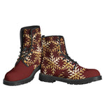 Golden Snowflake Print Backpack