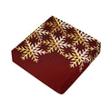 Golden Snowflake Print Outdoor Seat Cushion Cover