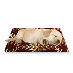Golden Snowflake Print Pet Cooling Mat Cover