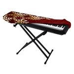 Golden Snowflake Print Piano Keyboard Cover