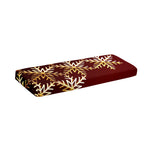 Golden Snowflake Print Piano Keyboard Cover
