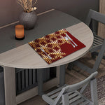 Golden Snowflake Print Placemat
