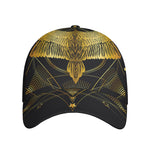 Golden Spiritual Bird Print Baseball Cap