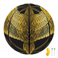 Golden Spiritual Bird Print Basketball