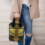 Golden Spiritual Bird Print Bible Tote Bag