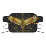 Golden Spiritual Bird Print Car Windshield Snow Cover