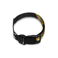 Golden Spiritual Bird Print Dog Collar