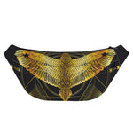 Golden Spiritual Bird Print Fanny Pack