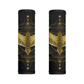 Golden Spiritual Bird Print Handle Covers