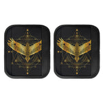 Golden Spiritual Bird Print Handle Covers