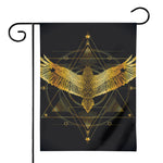 Golden Spiritual Bird Print House Flag