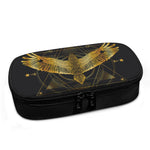 Golden Spiritual Bird Print Insulin Cooler Travel Case