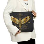 Golden Spiritual Bird Print Laptop Sleeve