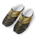 Golden Spiritual Bird Print Mesh Casual Shoes
