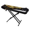 Golden Spiritual Bird Print Piano Keyboard Cover