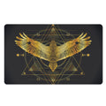 Golden Spiritual Bird Print Polyester Doormat