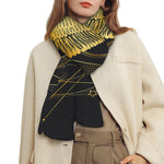Golden Spiritual Bird Print Scarf