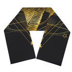 Golden Spiritual Bird Print Scarf