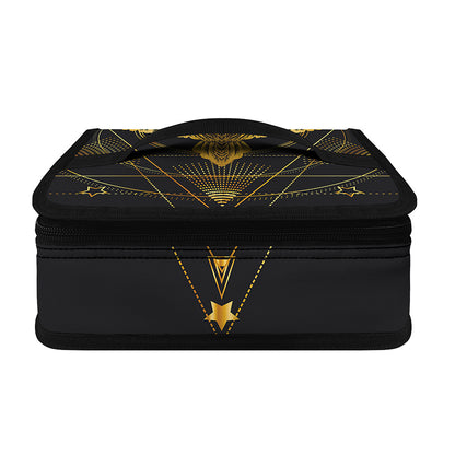 Golden Spiritual Bird Print Small Lunch Bag