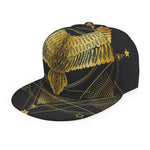 Golden Spiritual Bird Print Snapback Cap
