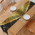 Golden Spiritual Bird Print Table Runner